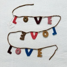 Oeuf Alpaca Fiber LOVE Nursery Garland (100")