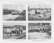 RUSSO-JAPANESE WAR General Kuropatkin at Tachitchao - Antique Print 1904