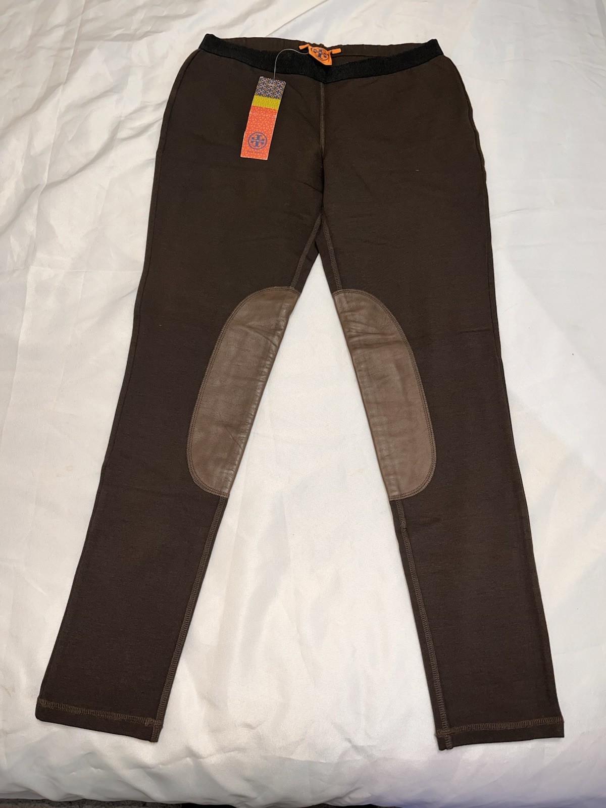 NWT Tory Burch Stretch riding pants leggings, coconut color. Small w/ 29” inseam