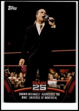 2018 Topps WWE Then Now Forever #RAW-27 Shawn Michaels Addresses The WWE