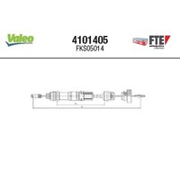 Seilzug KupplungsbetäTigung FTE 4101405 FüR CitroëN Peugeot Partner
