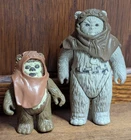 2 Star Wars Ewok Action Figures 1983/84 Vintage Kenner Ewoks Chief Chirpa Wicket