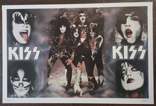 KISS Original Vintage Group Collage #3507 Aucoin / Dargis Poster 1977 Rare Army