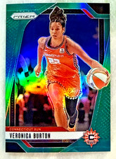 Veronica Burton 2024 Panini Prizm WNBA Basketball Green Prizm Card #35 Sun