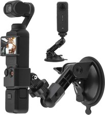 Suction Cup Mount For Pocket 3 4 Insta360 X4 X3 GoPro Action Camera Car Holder