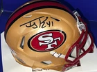 TERRY KIRBY SAN FRANCISCO 49ERS PSA AUTHENTICATED  SIGNED MINI HELMET