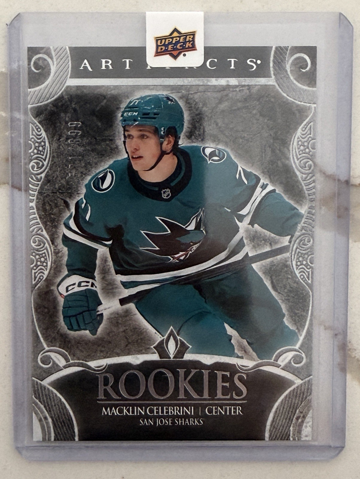 Macklin Celebrini 2024-25 Upper Deck Artifacts Rookies Silver /899