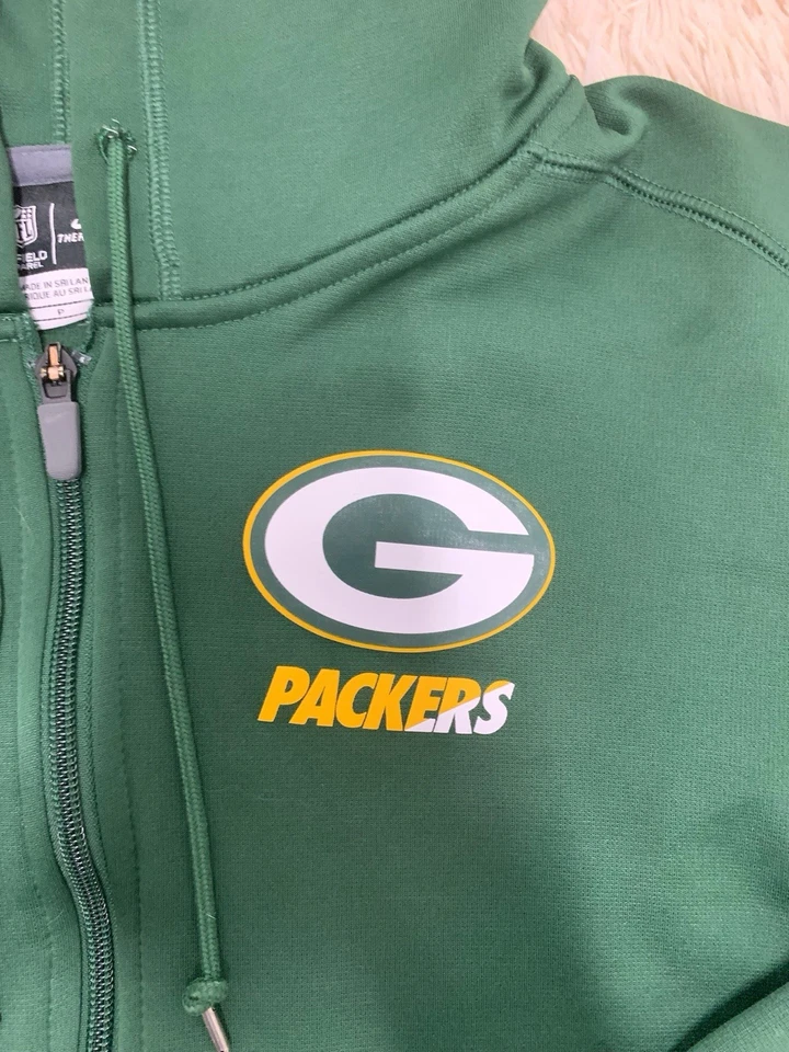 Sudadera con Capucha Green Bay Packers Para Hombre Pequeña Nike Therma-Fit Sudadera Foto 3 de 4
