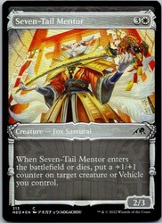 Seven-Tail Mentor (Showcase) - #313 - Foil - Kamigawa: Neon Dynasty