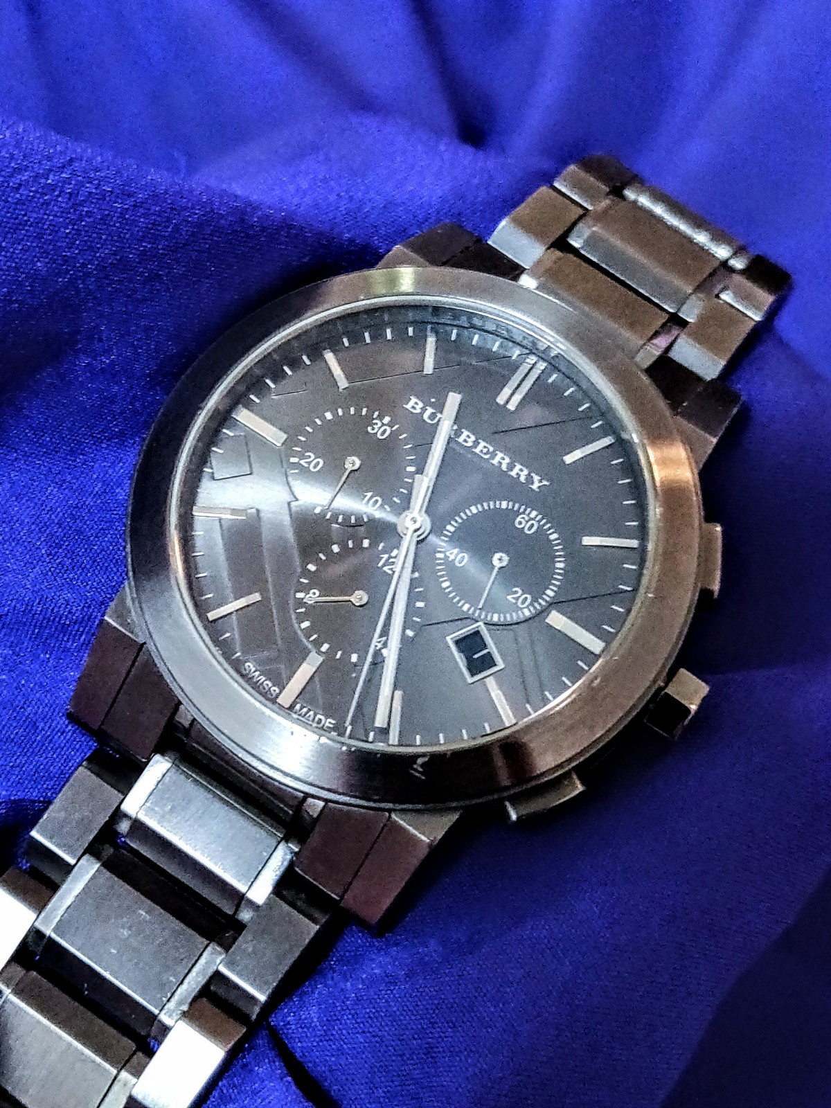 Stainless Steel Bu9354 Burberry Men's Classic 42mm Chronograph