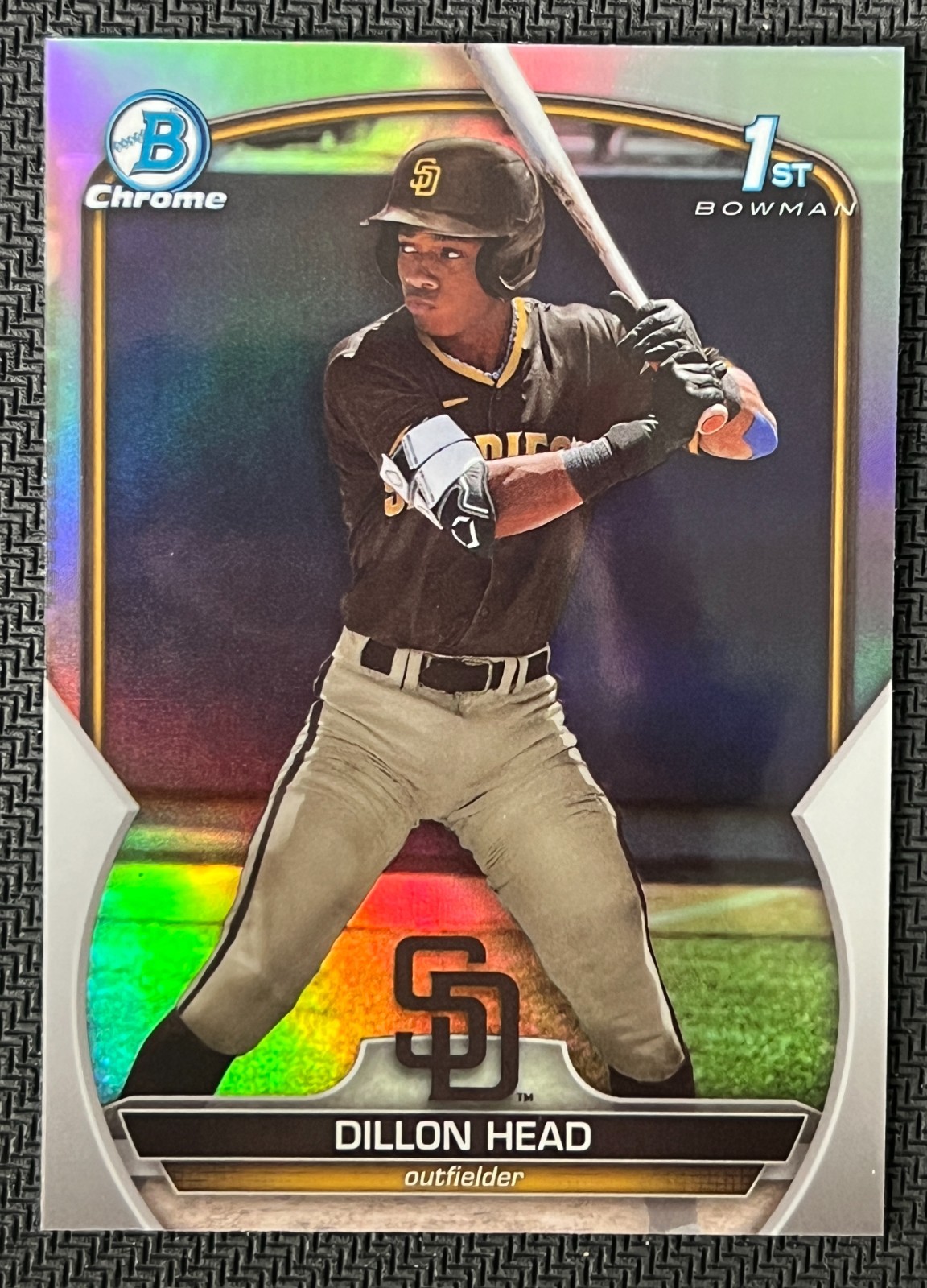 2023 Bowman Draft Chrome Refractor #BDC-7 Dillon Head 1st Padres