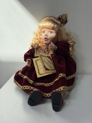 Dan Dee Collectors Choice Musical Porzellan Puppe 23 cm COA beweglich Vintage
