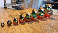 RUSSIAN STACKING NESTING DOLLS 8 pieces