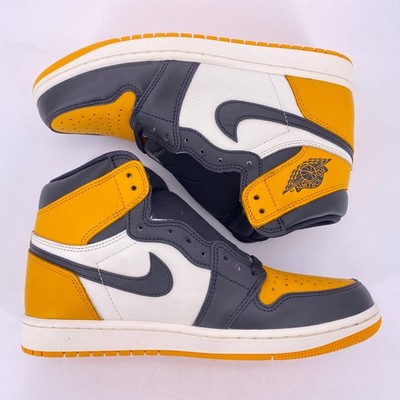 Size 9 - Jordan 1 Retro OG High Yellow Toe for sale online | eBay