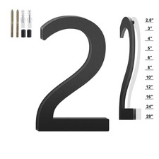 3 Inch Floating House Numbers and Metal Letters for Outdoor Signs, House Numb...