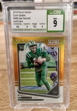 2018 Panini Honors - Score Update Rookies Sam Darnold #446 (RC) 46/50 Gold Zone