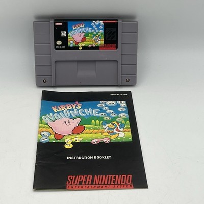Kirby s Avalanche (Super Nintendo) SNES Authentic Tested & Working with Manual
