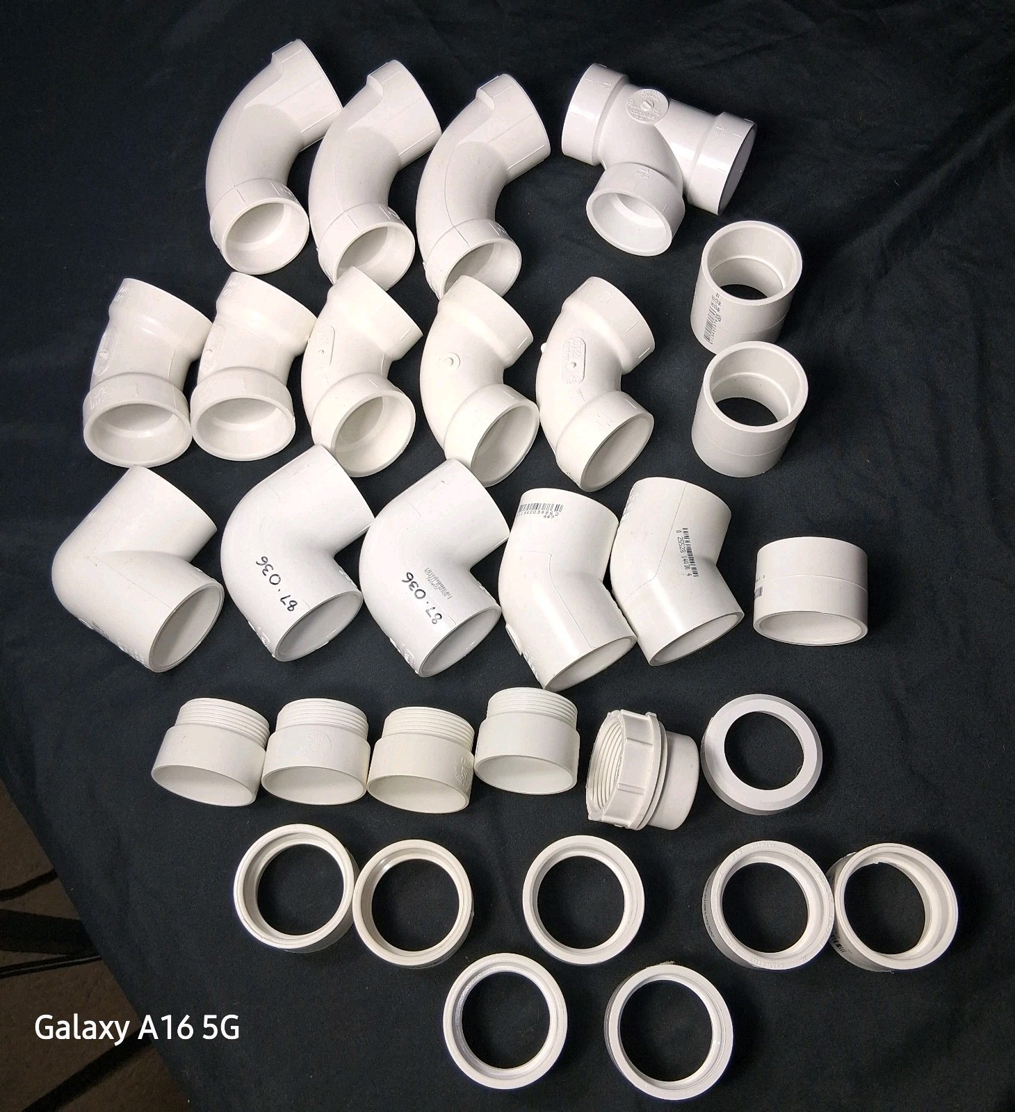 1-1/2" PVC Schedule 40 Fittings & Couplings Plumbing Parts Lot 32 Pcs.