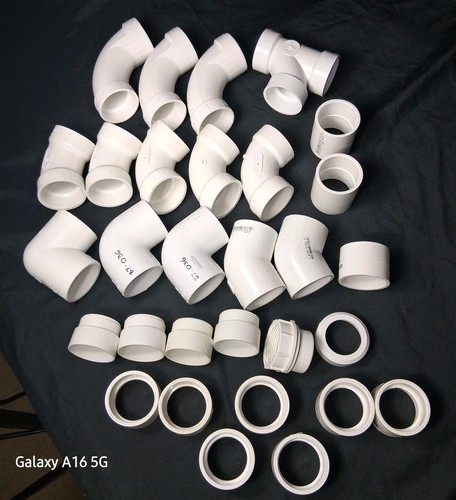 1-1/2" PVC Schedule 40 Fittings & Couplings Plumbing Parts Lot 32 Pcs.