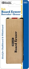 BAZIC Felt Chalkboard Eraser, Wood Blackboard Eraser Cleaner Dustless, - 1-Pack