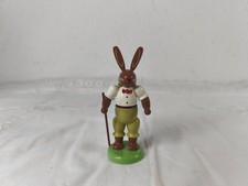 Osterhase / Manufaktur M&uuml;ller Seiffen - Hasenmann farbig lasiert - NEU im OVP