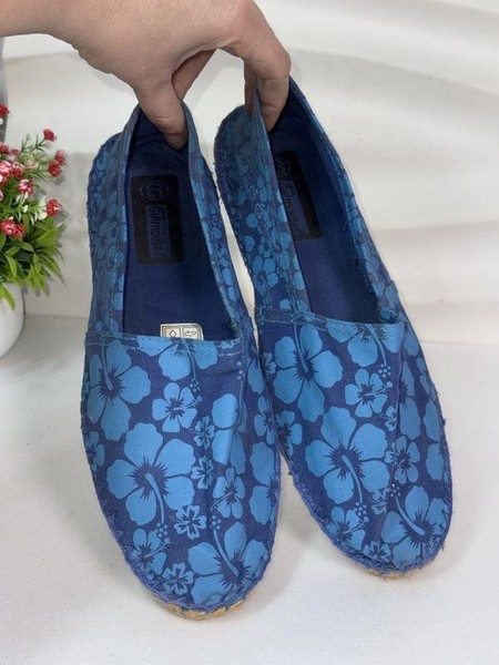 Women Calçado Guimarães Espadrilles Blue Textile
