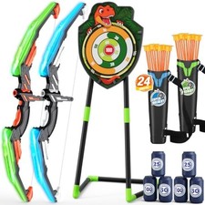 LED Bow and Arrow Set for Kids, 2 Pack Archery Sport Gift for Boys Girls