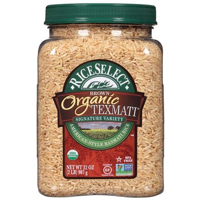 RiceSelect Organic Texmati Brown Basmati Rice, Premium 2 Pound (Pack of 1)