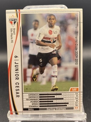 Junior Cesar Panini WCCF 2009-2010 Sao Paulo FC Regular Japanese SEGA 057/384