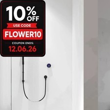 Image of Aqualisa Smart Glo Dual Wall Fed Concealed Digital Shower Black (HP/Combi)