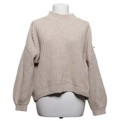 Studio Studio, Strickpullover, Größe: S, Beige, Einfarbig, Rippenstrick #7rD