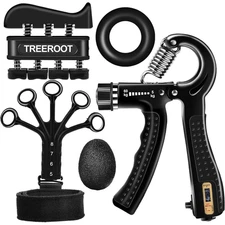 5pcs Grip Strength Trainer Kits Hand Gripper Strengthener Forearm