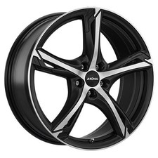 1x RONAL RONAL R62 jetblack-matt-frontkopiert 8.0Jx19 5x112 ET45