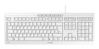 Cherry Tas Stream Keyboard Corded De-Layout Weiß/Grau