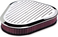 BILLET SPECIALTIES BALL MILLED POLISHED ALUMINUM AIR CLEANER,TRIANGLE,15720