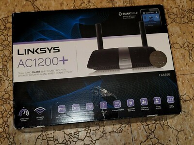 Linksys AC1200+ EA6350 10/100 Wireless Router Dual Band Home Networking