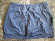 Tangerine Golf Tennis Skort Size Medium Gray Short Skirt Zipper Pocket Sport