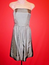 White House Black Market  Silk Strapless Little Black Cocktail Dress 12 Evening