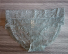 Jessica Simpson Panties Sheer Stretch Lace Light Blue Size Large