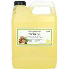 ORGANIC PECAN CARRIER OIL PURE COLD PRESSED 2 OZ 4 OZ -UP TO  7 LB