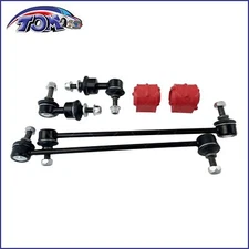 6Pcs Front Rear Sway Bar Links & Front Bushings For 2004-2009 Mazda 3 2.0L 2.3L