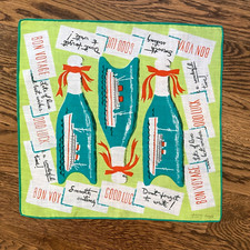      RARE Vintage TAMMIS KEEFE Handkerchief UNUSED "BON VOYAGE"