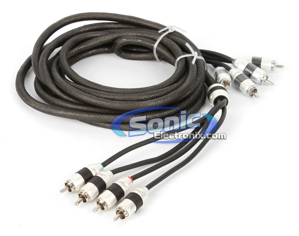 Stinger SI8412 12 Ft 4-Channel 8000 Series RCA Interconnect Cable - Image 2 of 4