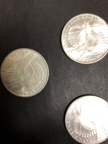 Silver 1972 OLYMPISCHE IN MUNCHEN 10 MARK SILVER COIN *silver* - Imagen 3 de 5
