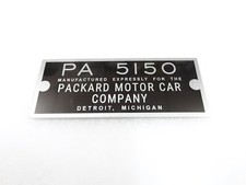DATA PLATE FOR VINTAGE PACKARD RADIO PLATE #V287-8