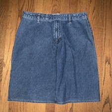 CAROLINA BLUES Colours Denim Blue Jeans 100 Cotton Skirt Size 14    tb1009