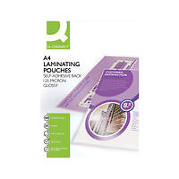 Image of Q-Connect A4 Sticky-Backed Laminating Pouches 250 Micron (Pack of 25) KF24056