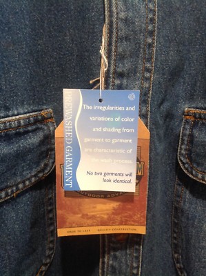 Chemise En Jean Vintage Health Net California Taille L - Marque Dunbrooke, Neuve Avec étiquettes