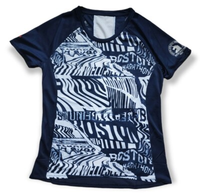 Adidas Womens M 2020 Boston Marathon 25/7 Rise Up N Run Running Shirt FR0822