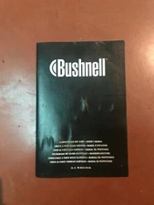  Owners Manual for a Bushnell Illuminated Red Dot Scope